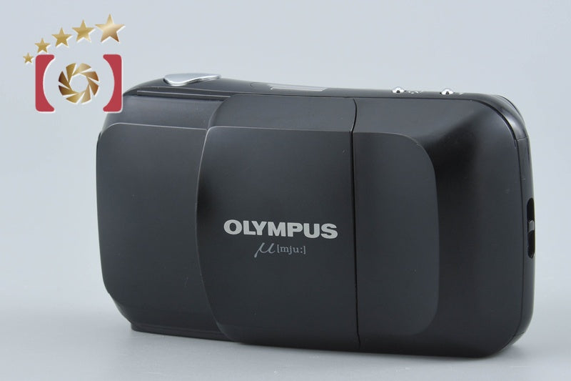 【中古】OLYMPUS オリンパス μ[mju:] ミュー ブラック コンパクトフィルムカメラ