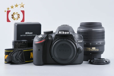 【中古】Nikon ニコン D3200 18-55 VR レンズキット ブラック シャッター回数僅少