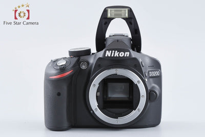 【中古】Nikon ニコン D3200 18-55 VR レンズキット ブラック シャッター回数僅少