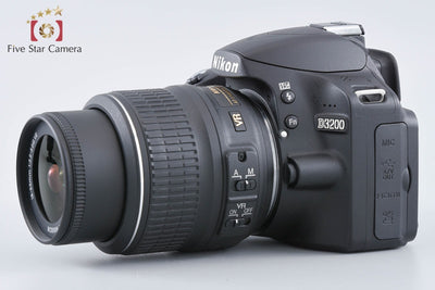 【中古】Nikon ニコン D3200 18-55 VR レンズキット ブラック シャッター回数僅少
