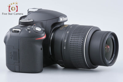 【中古】Nikon ニコン D3200 18-55 VR レンズキット ブラック シャッター回数僅少