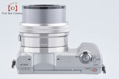 【中古】SONY ソニー α5000 ILCE-5000L パワーズームレンズキット シルバー