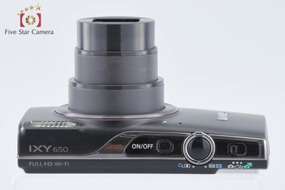 【中古】Canon キヤノン IXY 650 ブラック コンパクトデジタルカメラ