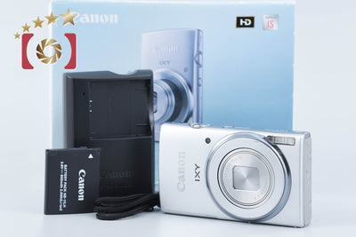 【中古】Canon キヤノン IXY 140 シルバー コンパクトデジタルカメラ 元箱付き