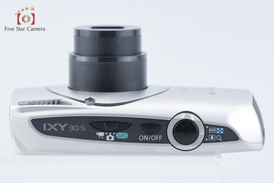 【中古】Canon キヤノン IXY 30S シルバー コンパクトデジタルカメラ 元箱付き
