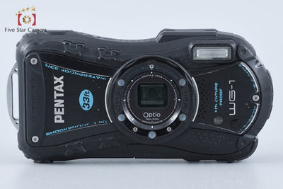 【中古】RICOH リコー PENTAX ペンタックス Optio WG-1 ブラック 防水アクションカメラ