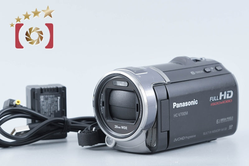 【中古】Panasonic パナソニック HC-V700M ブラック デジタルハイビジョンビデオカメラ
