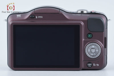 【中古】Panasonic パナソニック LUMIX DMC-GF3 センシュアルブラウン ダブルレンズキット シャッター回数僅少