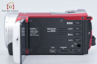 【中古】JVC ケンウッド Everio GZ-HM33 レッド デジタルビデオカメラ