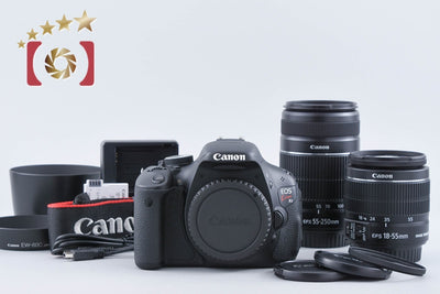 【中古】Canon キヤノン EOS Kiss X5 ダブルズームレンズキット シャッター回数僅少