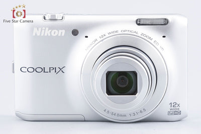 【中古】Nikon ニコン COOLPIX S6400 クリスタルシルバー コンパクトデジタルカメラ 元箱付き