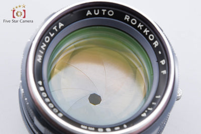 【中古】MINOLTA ミノルタ AUTO ROKKOR-PF 58mm f/1.4