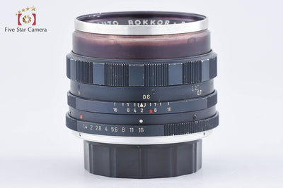 【中古】MINOLTA ミノルタ AUTO ROKKOR-PF 58mm f/1.4