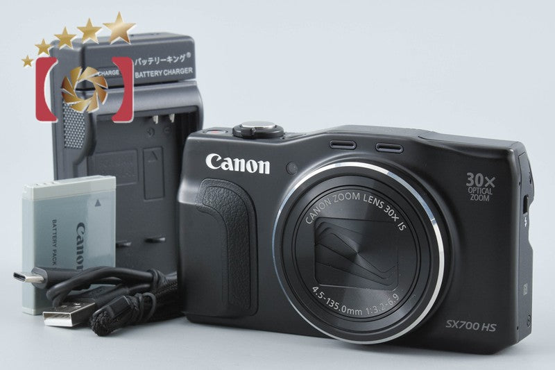【中古】Canon キヤノン PowerShot SX700 HS ブラック コンパクトデジタルカメラ