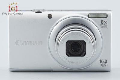 【中古】Canon キヤノン PowerShot A4000 IS シルバー コンパクトデジタルカメラ 元箱付き