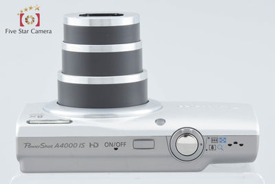 【中古】Canon キヤノン PowerShot A4000 IS シルバー コンパクトデジタルカメラ 元箱付き