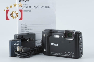 【中古】Nikon ニコン COOLPIX W300 ブラック コンパクトデジタルカメラ