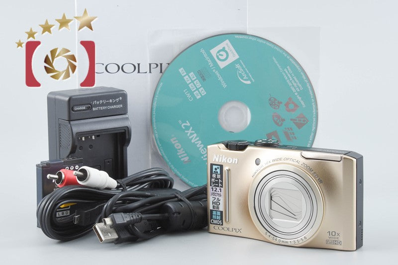【中古】Nikon ニコン COOLPIX S8100 プレシャスゴールド コンパクトデジタルカメラ