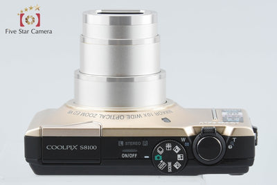 【中古】Nikon ニコン COOLPIX S8100 プレシャスゴールド コンパクトデジタルカメラ