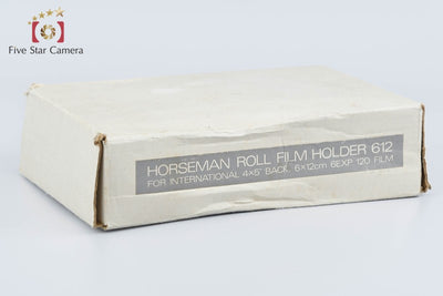 【中古】HORSEMAN ホースマン 4x5用 6x12 ロールフィルムホルダー 6EXP / 120 元箱付き