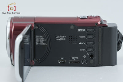 【中古】JVC ケンウッド Everio GZ-HM460 レッド デジタルビデオカメラ