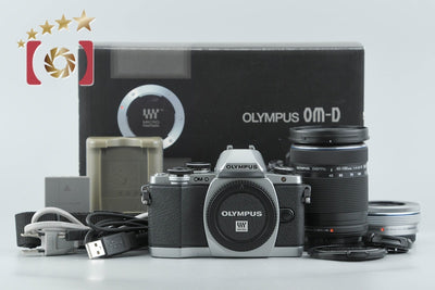 【中古】OLYMPUS オリンパス OM-D E-M10 EZ ダブルズームキット シルバー 元箱付き