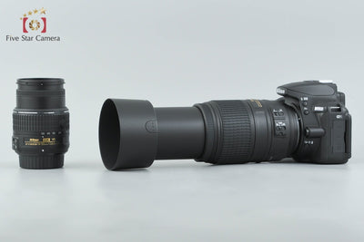 【中古】Nikon ニコン D5500 ブラック ダブルズームキット シャッター回数僅少