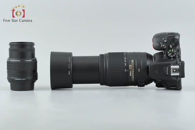 【中古】Nikon ニコン D5500 ブラック ダブルズームキット シャッター回数僅少