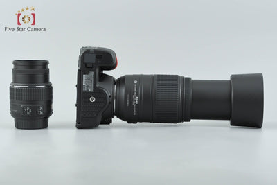 【中古】Nikon ニコン D5500 ブラック ダブルズームキット シャッター回数僅少