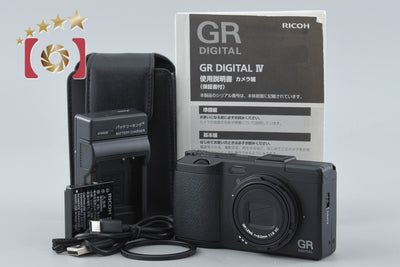 【中古】RICOH リコー GR DIGITAL IV ブラック コンパクトデジタルカメラ