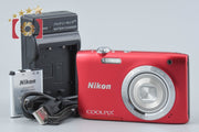 【中古】Nikon ニコン COOLPIX S2900 レッド コンパクトデジタルカメラ