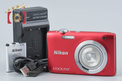 【中古】Nikon ニコン COOLPIX S2900 レッド コンパクトデジタルカメラ