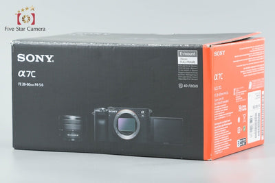 【中古】SONY ソニー α7C ILCE-7C ズームレンズキット ブラック 元箱付き 多言語対応