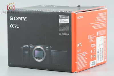 【中古】SONY ソニー α7C ILCE-7C シルバー ミラーレス一眼カメラ 元箱付き 多言語対応