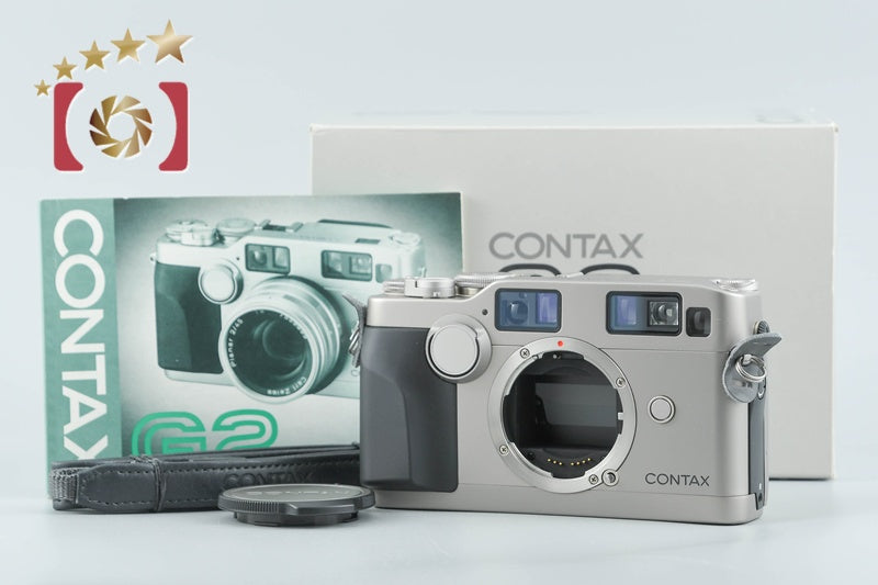 【中古】CONTAX コンタックス G2 チタンシルバー レンジファインダーフィルムカメラ 元箱付き