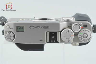 【中古】CONTAX コンタックス G2 チタンシルバー レンジファインダーフィルムカメラ 元箱付き