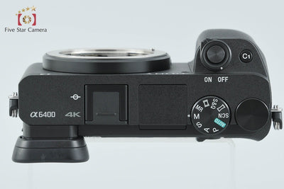 【中古】SONY ソニー α6400 ILCE-6400 ブラック ミラーレス一眼カメラ シャッター回数僅少 多言語対応
