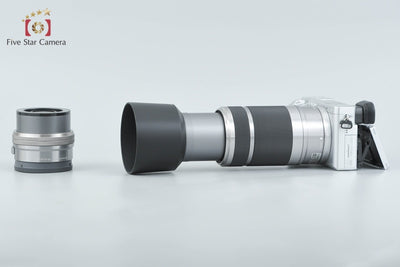【中古】SONY ソニー α6400 ILCE-6400 ダブルズームレンズキット シルバー シャッター回数僅少 元箱付き 多言語対応