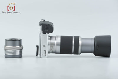 【中古】SONY ソニー α6400 ILCE-6400 ダブルズームレンズキット シルバー シャッター回数僅少 元箱付き 多言語対応