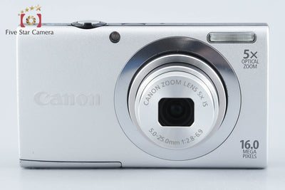 【中古】Canon キヤノン PowerShot A2400 IS シルバー コンパクトデジタルカメラ