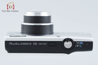 【中古】Canon キヤノン PowerShot A2400 IS シルバー コンパクトデジタルカメラ