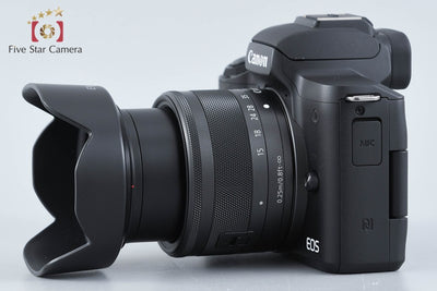 【中古】Canon キヤノン EOS Kiss M EF-M 15-45 IS STM レンズキット ブラック