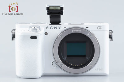 【中古】SONY ソニー α6000 ILCE-6000 ダブルズームレンズキット ホワイト シャッター回数僅少 多言語対応
