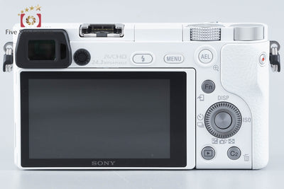 【中古】SONY ソニー α6000 ILCE-6000 ダブルズームレンズキット ホワイト シャッター回数僅少 多言語対応