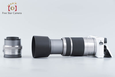 【中古】SONY ソニー α6000 ILCE-6000 ダブルズームレンズキット ホワイト シャッター回数僅少 多言語対応