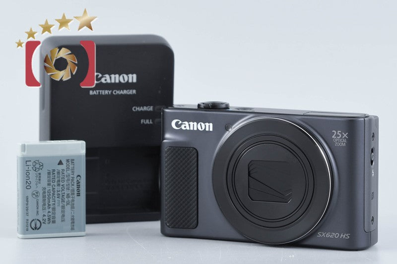 【中古】Canon キヤノン PowerShot SX620 HS ブラック コンパクトデジタルカメラ