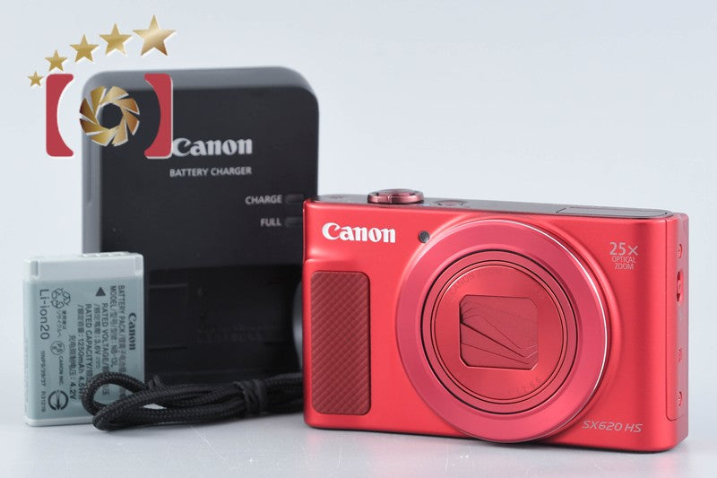 【中古】Canon キヤノン PowerShot SX620 HS レッド コンパクトデジタルカメラ