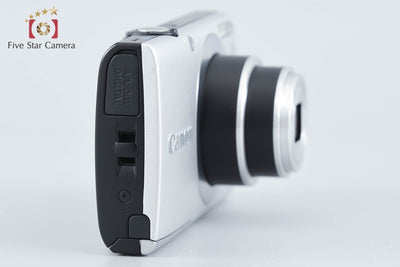 【中古】Canon キヤノン PowerShot A2400 IS シルバー コンパクトデジタルカメラ