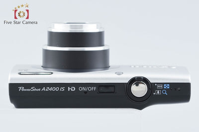 【中古】Canon キヤノン PowerShot A2400 IS シルバー コンパクトデジタルカメラ