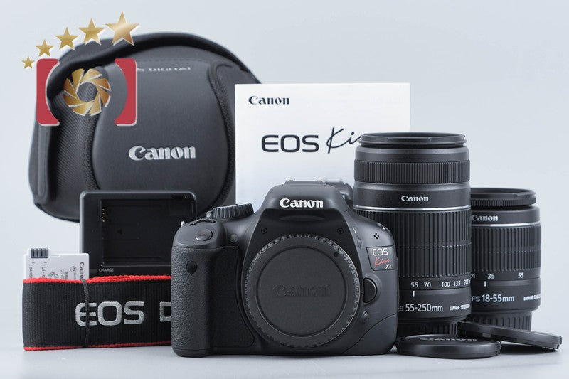 【中古】Canon キヤノン EOS Kiss X4 ダブルズームキット シャッター回数僅少
